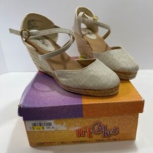 VTG HotCakes Espadrille Women's Wedge Sandals Office Y2K Bohemian Gypsy Festival